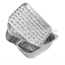 Aluminum foil bakeware BBQ pans, disposable grill, camping, and cook outs containers